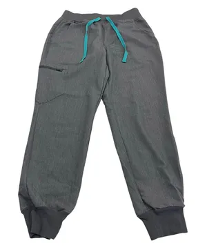 FIGS Zamora High-Rise Jogger Scrub Pant in Graphite Gray Size Small Petite thumbnail 1