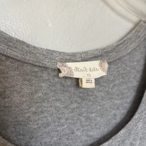 Altard State Dress Sm Asymmetrical Twist Front Pullover Heathered Tan Party XS thumbnail 6