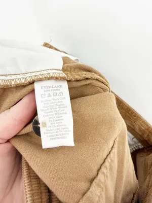 Everlane Corduroy Straight Leg Pants Women's 8 Tan Quiet Luxury thumbnail 8