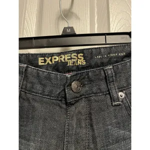 Express Jeans Womens Stella Boot Cut Denim Size 6 Embroidered Pockets Rhinestone thumbnail 2