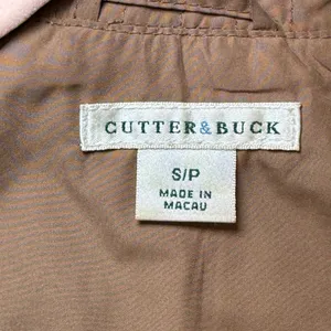 Cutter & Buck Womens‎ Brown Quilted Full Zip Mock Neck Jacket Small Lightweight thumbnail 3