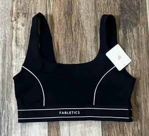 Fabletics black sports bra nwt. thumbnail 1