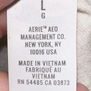 Aerie‎ Warm Wishes Graphic Long Sleeve Tee L White Mountain Graphic Lounge Top thumbnail 5