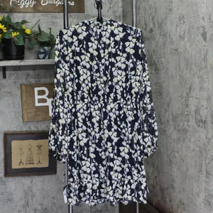 NEW Tommy Hilfiger Floral-Print Peasant Dress Sky Captain Blue / Deep Maize 14 thumbnail 2