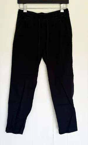 GAP Easy Pant Cotton Blend Drawstring Lightweight Black XS thumbnail 1