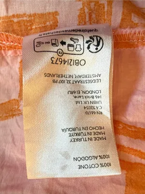 Anthropologie The Somerset French Writing Maxi Dress Pink Orange Size Medium thumbnail 12