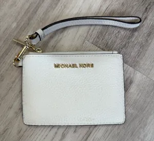 Michael Kors White Wristlet Wallet thumbnail 1