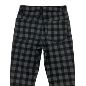 Aqua Pants Small Black Gray Skinny Stretch Gingham Workwear Office Business thumbnail 5
