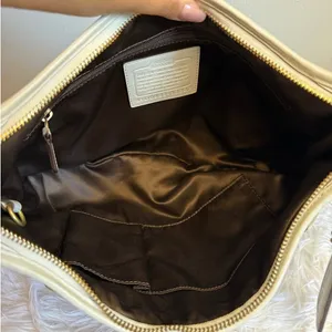 y2k COACH Brown Cream Signature Ergo Hobo Shoulder Bag thumbnail 10