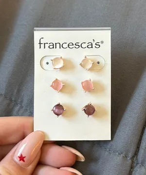 Francesca's 3 Stud Earrings Set thumbnail 1