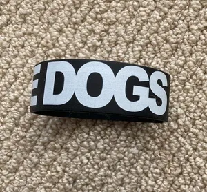 I Love Dogs Throwback Y2K Thick Plastic Wristband Bracelet Indie Sleaze 2010 thumbnail 1