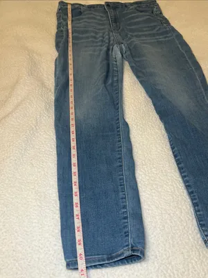 American Eagle Outfitters Highest Rise Jeggings in Blue Wash thumbnail 8