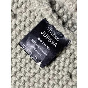 POL Oversized Chunky Open Cardigan Sage Green Lantern Sleeve Sweater size Small thumbnail 5