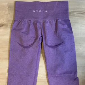 NVGTN Seamless Leggings Women‎ S Purple High Waisted Contour Gym Yoga Pants thumbnail 5