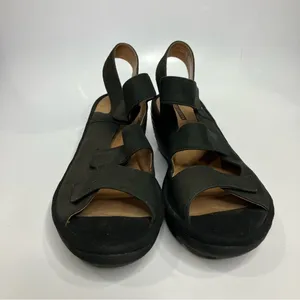 Collection by‎ Clarks Reedly Juno black wedge Sandals women’s size 10 thumbnail 3