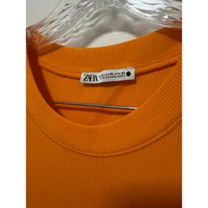 Zara Womens Ribbed Knit Sleeveless Maxi Dress Orange Crew Neck XL thumbnail 4