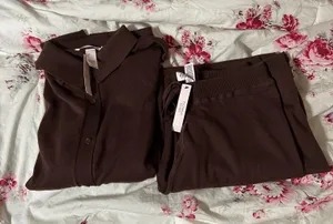 NWT Victoria’s Secret 2pc Brown Knit Set thumbnail 1