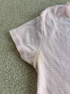 Ralph Lauren Light Pink V-Neck Short Sleeve Baby Tee thumbnail 3