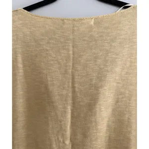 Free People FP Beach Marina Del Sol Sweater Top Golden Yellow Women's Size Large thumbnail 4
