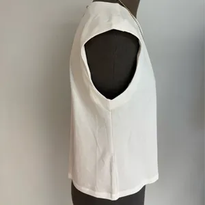 Anthro White Tee Shirt NWOT thumbnail 9