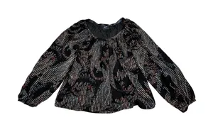 Anthropologie Maeve Boho Sheer‎ Printed Peasant Top Small thumbnail 1