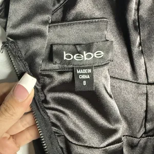 bebe Y2K Medium (8) Black Bodycon Dress Mini Timeless Classic Cocktail thumbnail 8