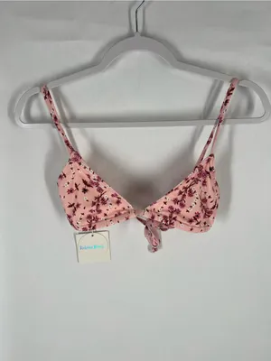 Kulani Kinis Angel Baby Bralette Bikini Top Pink Floral Size S NWT thumbnail 2