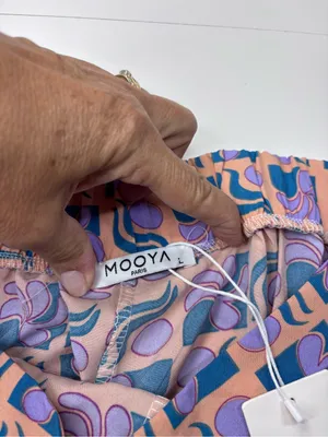 Women's Retro 70’s Vibe Bell Bottom Pants by MOOYA of Paris NWT Size L thumbnail 10