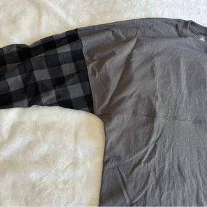 Disney Spirit Jersey Gray Plaid Retired Women's Size Medium thumbnail 10