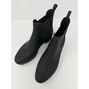 Jeffrey Campbell Rain Boots Women 41 Black Excellent Lug Sole Chelsea Ankle thumbnail 3