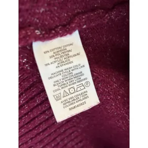 LOFT‎ Outlet Womens Magenta Pink Marl Mock Neck Pullover Sweater Large 794372 thumbnail 5
