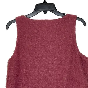Banana Republic Women Small Fuzzy Knit Tank Sweater‎ Vest Crop Sleeveless Top thumbnail 7