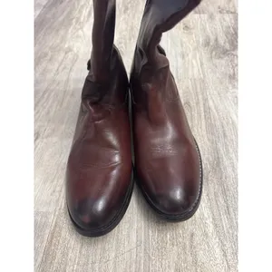 Frye Melissa Back Zip Redwood Leather Riding Boots Women's 8.5 thumbnail 9