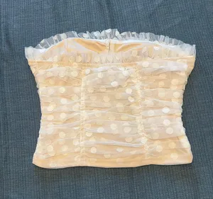 Lulus White Strapless Crop Top thumbnail 2