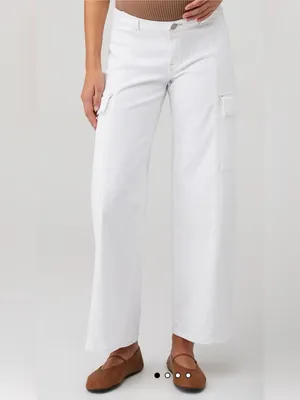 HUDSON JEANS MATERNITY WIDE LEG CARGO PANT size 30 thumbnail 2