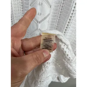 Soft Surroundings White Coastal‎ Crochet Knit Sleeveless Midi Dress Medium thumbnail 5
