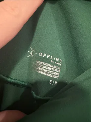Aerie Offline High-Waist‎ Twist Front Leggings - Green thumbnail 2