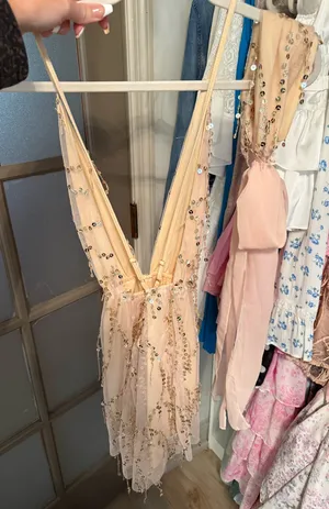 Sparkly romper dress Pink thumbnail 2