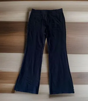 Maeve By Anthropologie Black Size Medium Flare Leg Side Slit Comfort Pants thumbnail 1