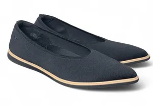 Vivaia Veronica Pointed Toe All Day Standing Flats in Black thumbnail 1