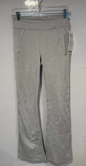 Lululemon soft suede split hem‎ flare leggings in grey thumbnail 1