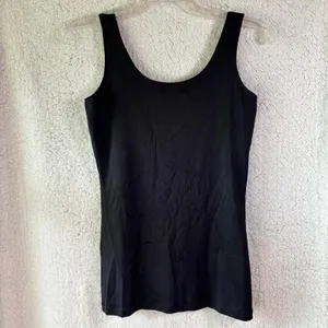 A'nue Thin Strap‎ Tank Top Stretchy Black Women's Size Small Made in USA NWT thumbnail 2