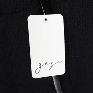 Gaze Top Womens Small Black Textured Long Sleeve Tie Front Cropped NEW thumbnail 3
