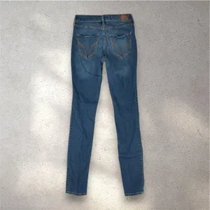 Hollister High Rise Super Skinny Jeans Women’s 27/32 5L Blue Distressed Stretch thumbnail 2