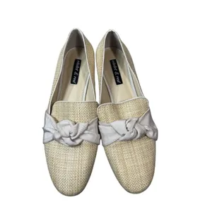 Violet & Red Woven Look Loafers Slip On Almond Toe Neutral Size 8.5 thumbnail 2