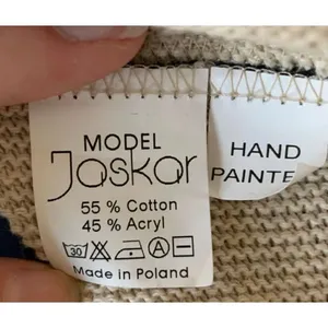 Jaskar Cardigan Sweater.Size Medium. Tan w/zebra print‎ thumbnail 9