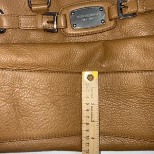 MICHAEL‎ KORS HAMILTON HOBO SHOULDER SATCHEL TOTE BAG Brown LEATHER thumbnail 9