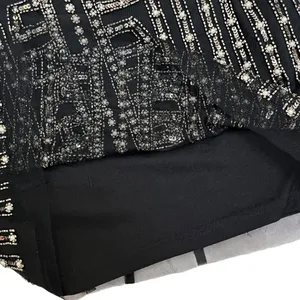 Gianni Bini Black Dani Pearl Silver Sequin Dress size 0 thumbnail 13