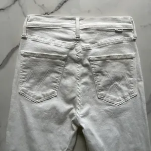 Mother Denim White High Waisted Rider Ankle Jeans Fairest Of Them All Size 26 thumbnail 8