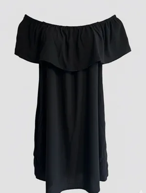 Zara Woman Black Off The Shoulder Dress Size Small thumbnail 1